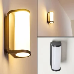 hofstein Applique murale d'extérieur Novelle LED Anthracite, 1 lumière