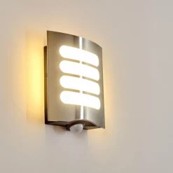 hofstein Applique murale d'extérieur Meja LED Anthracite, 1 lumière, Détecteur de mouvement