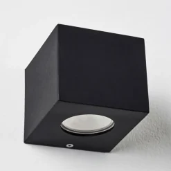 hofstein Applique murale d'extérieur Jonava LED Noir, 2 lumières