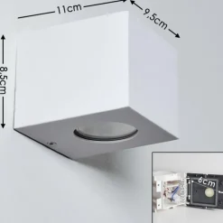 hofstein Applique murale d'extérieur Jonava LED Blanc, 2 lumières