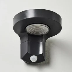 hofstein Applique murale d'extérieur Townsville LED Noir, 1 lumière, Détecteur de mouvement