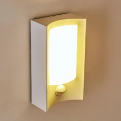 hofstein Applique murale d'extérieur Nordkapp LED Blanc, 1 lumière, Détecteur de mouvement