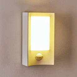 hofstein Applique murale d'extérieur Nordkapp LED Blanc, 1 lumière, Détecteur de mouvement