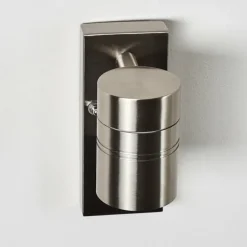 hofstein Applique murale d'extérieur Froslev LED Chrome, 1 lumière, Détecteur de mouvement