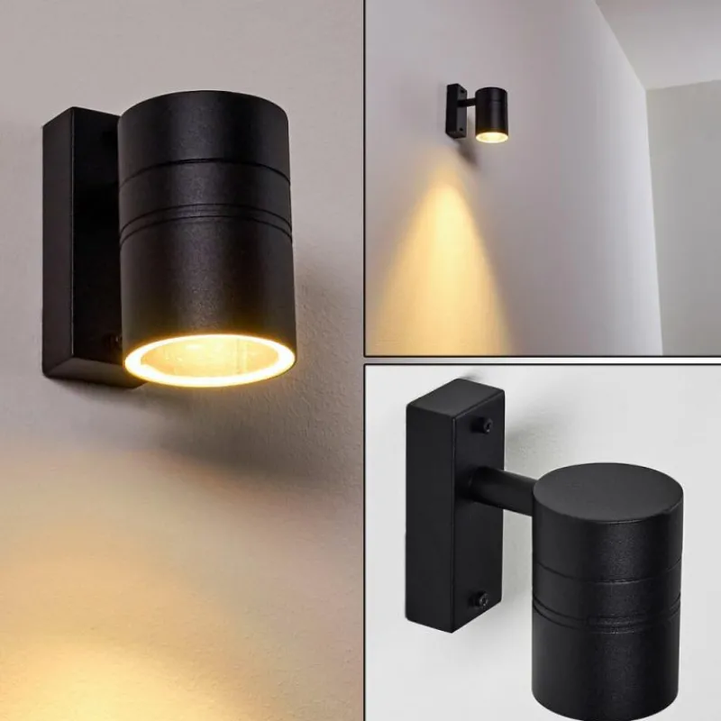 hofstein Applique murale d'extérieur Froslev LED Noir, 1 lumière