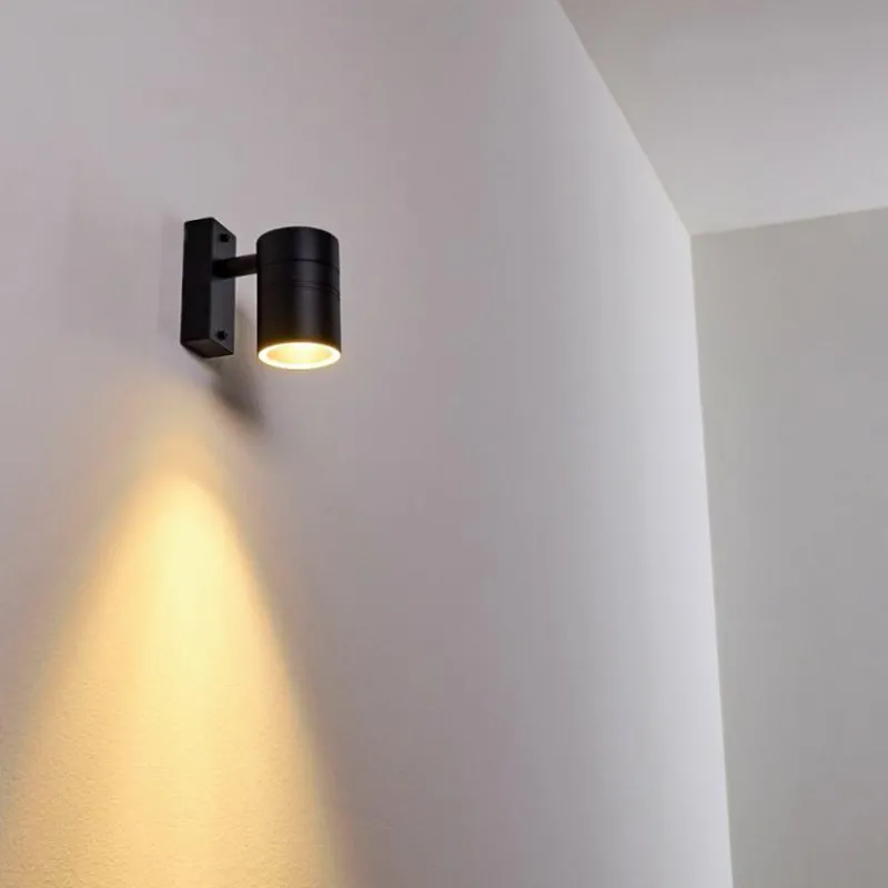 hofstein Applique murale d'extérieur Froslev LED Noir, 1 lumière