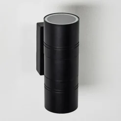 hofstein Applique murale d'extérieur Froslev LED Noir, 2 lumières