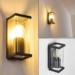 hofstein Applique murale d'extérieur Skeldegaard Noir, 1 lumière