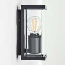 hofstein Applique murale d'extérieur Skeldegaard Noir, 1 lumière