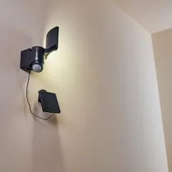 hofstein Applique murale d'extérieur Larvik LED Anthracite, 1 lumière, Détecteur de mouvement