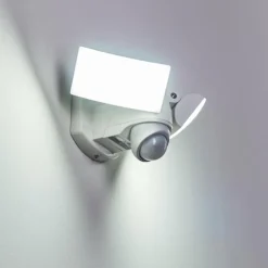 hofstein Applique murale d'extérieur Foroyar LED Blanc, 2 lumières, Détecteur de mouvement