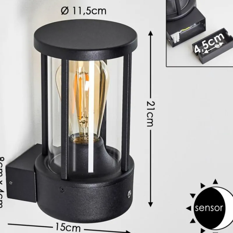 hofstein Applique murale d'extérieur Frederiks LED Noir, 1 lumière