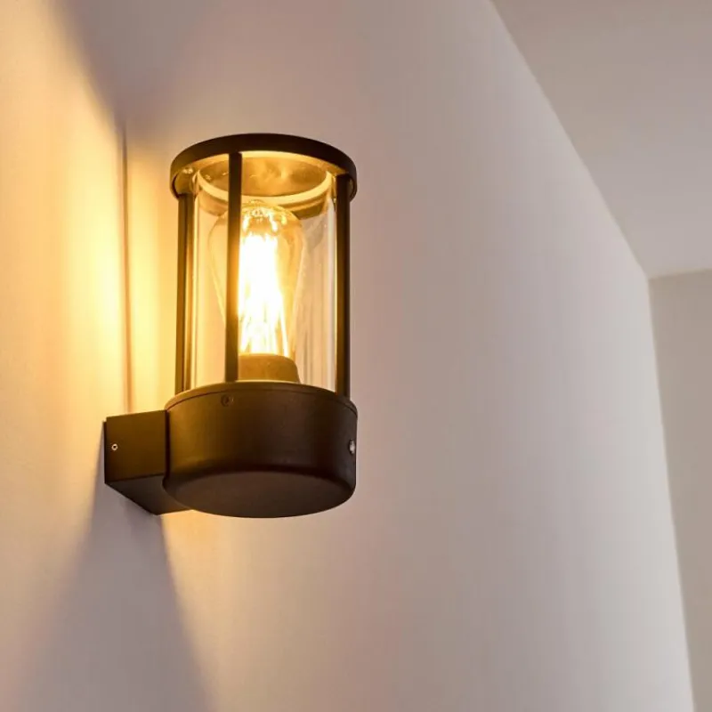 hofstein Applique murale d'extérieur Frederiks LED Noir, 1 lumière