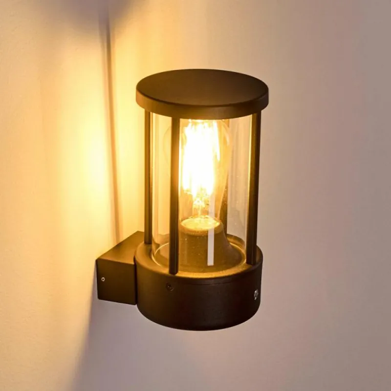 hofstein Applique murale d'extérieur Frederiks LED Noir, 1 lumière