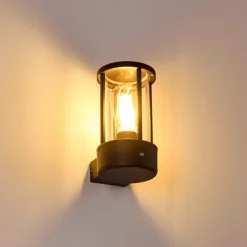 hofstein Applique murale d'extérieur Frederiks LED Noir, 1 lumière