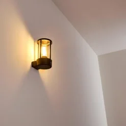 hofstein Applique murale d'extérieur Frederiks LED Noir, 1 lumière