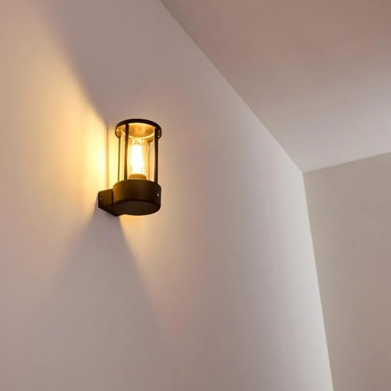 hofstein Applique murale d'extérieur Frederiks LED Noir, 1 lumière