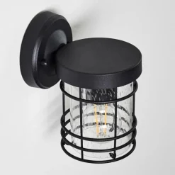 hofstein Applique murale d'extérieur Bjerndrup Noir, 1 lumière