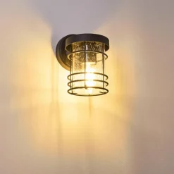 hofstein Applique murale d'extérieur Bjerndrup Noir, 1 lumière