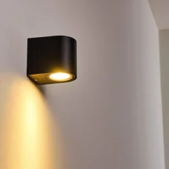 hofstein Applique murale d'extérieur Nordborg LED Noir, 1 lumière