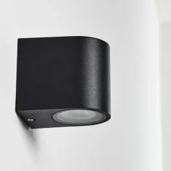 hofstein Applique murale d'extérieur Nordborg LED Noir, 1 lumière