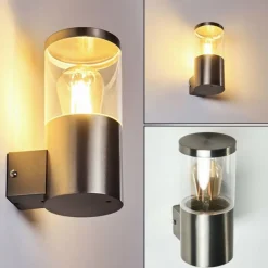 hofstein Applique murale d'extérieur Bodio Chrome, 1 lumière