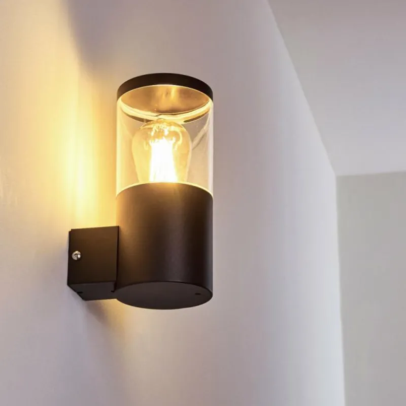 hofstein Applique murale d'extérieur Bodio Noir, 1 lumière