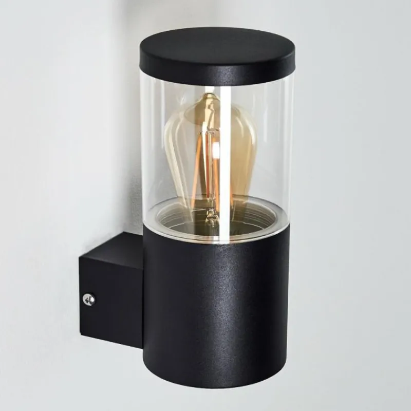 hofstein Applique murale d'extérieur Bodio Noir, 1 lumière