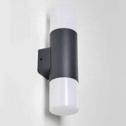 hofstein Applique murale d'extérieur Schafhaus Anthracite, 2 lumières