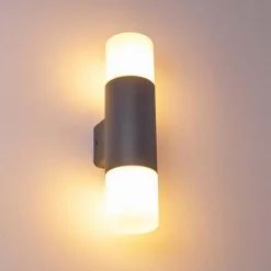 hofstein Applique murale d'extérieur Schafhaus Anthracite, 2 lumières