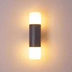 hofstein Applique murale d'extérieur Schafhaus Anthracite, 2 lumières