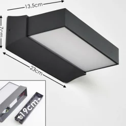 hofstein Applique murale d'extérieur Hjortspring LED Anthracite, 1 lumière