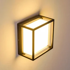 hofstein Applique murale d'extérieur Lysabild LED Noir, 1 lumière