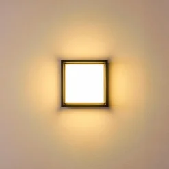 hofstein Applique murale d'extérieur Lysabild LED Noir, 1 lumière