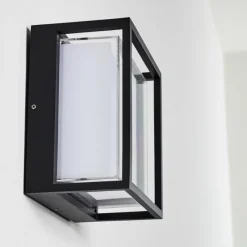 hofstein Applique murale d'extérieur Lysabild LED Noir, 1 lumière