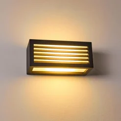 hofstein Applique murale d'extérieur Naldmadebro Anthracite, 1 lumière