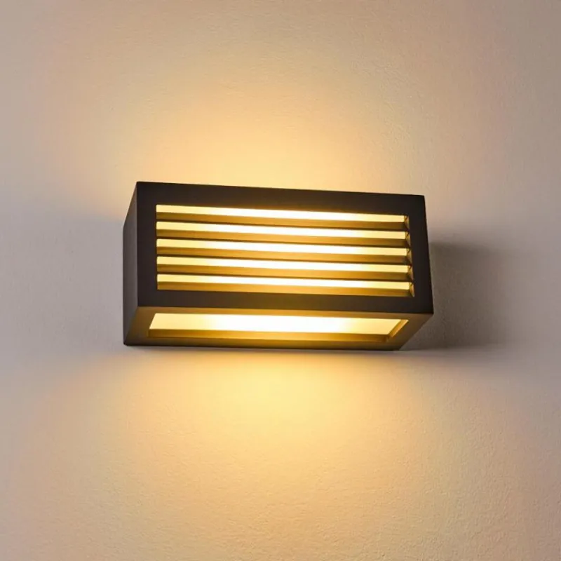 hofstein Applique murale d'extérieur Naldmadebro Anthracite, 1 lumière