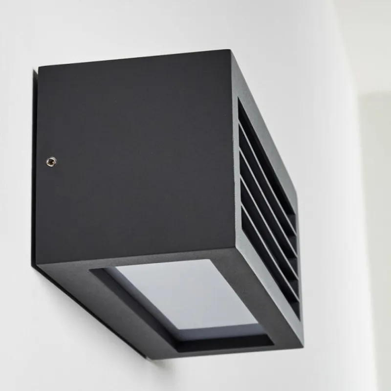 hofstein Applique murale d'extérieur Naldmadebro Anthracite, 1 lumière