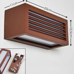 hofstein Applique murale d'extérieur Naldmadebro Brun, 1 lumière