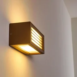 hofstein Applique murale d'extérieur Naldmadebro Brun, 1 lumière