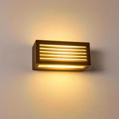 hofstein Applique murale d'extérieur Naldmadebro Brun, 1 lumière