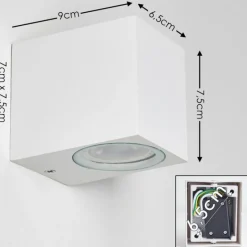 hofstein Applique murale d'extérieur Nordborg LED Blanc, 1 lumière