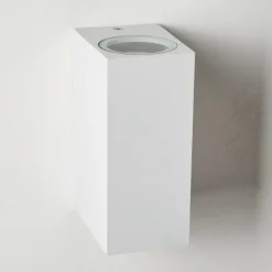 hofstein Applique murale d'extérieur Nordborg LED Blanc, 2 lumières