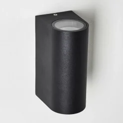 hofstein Applique murale d'extérieur Nordborg LED Noir, 2 lumières