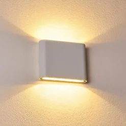 hofstein Applique murale d'extérieur Tinglev LED Blanc, 2 lumières