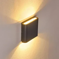 hofstein Applique murale d'extérieur Tinglev LED Anthracite, 2 lumières