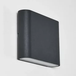 hofstein Applique murale d'extérieur Tinglev LED Anthracite, 2 lumières