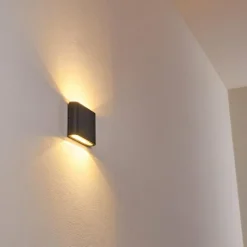 hofstein Applique murale d'extérieur Tinglev LED Anthracite, 2 lumières