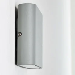 hofstein Applique murale d'extérieur Tinglev LED Gris, 2 lumières