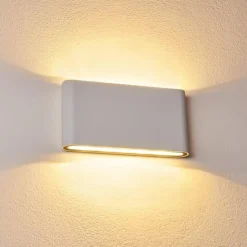 hofstein Applique murale d'extérieur Tinglev LED Blanc, 2 lumières